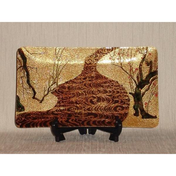 七宝　飾皿　１０×６ 光琳梅