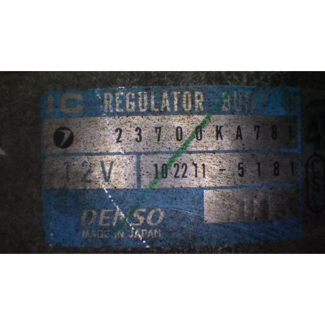 サンバー GD-TV2 オルタネーター/ダイナモ DENSO 102211-5181 中古 | サンバー | 01