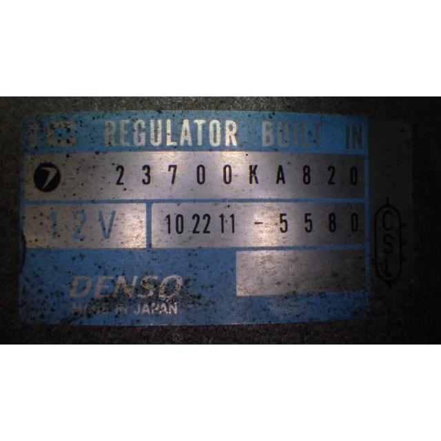 サンバー GD-TT2 オルタネーター/ダイナモ DENSO 102211-5580 中古 | サンバー | 01