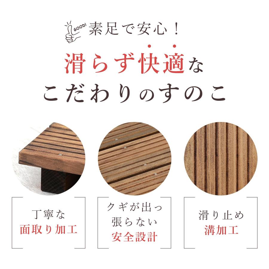 スノコ ４枚セット ポイント5倍】すのこ スノコ 木製 家具調 4枚巾 85×29.5cm 国産 ひのき