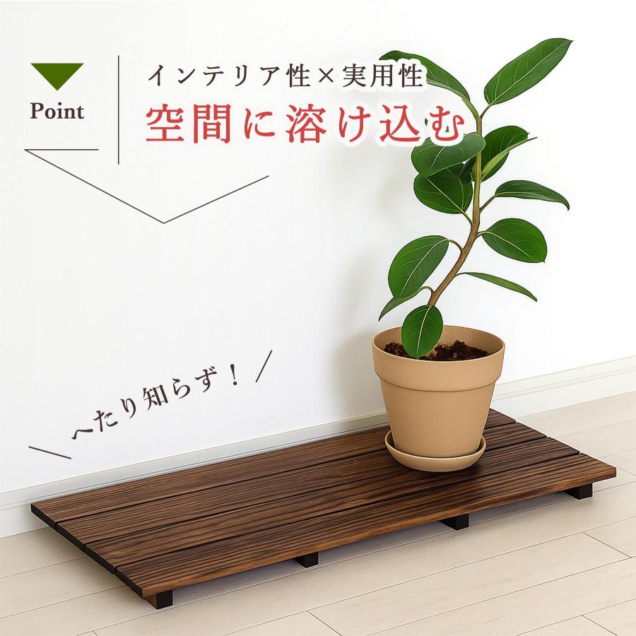 ポイント5倍】すのこ スノコ 木製 家具調 4枚巾 85×29.5cm 国産 ひのき