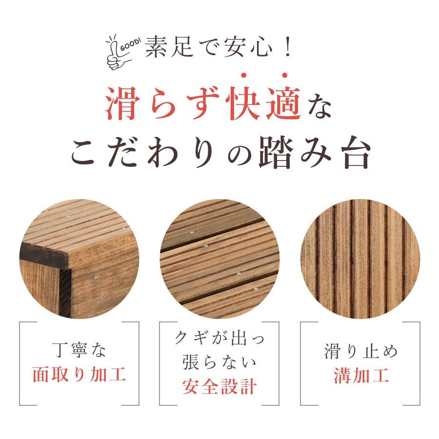ポイント5倍】踏み台 木製 家具調 補助台 幅40cm 高さ20cm ステップ