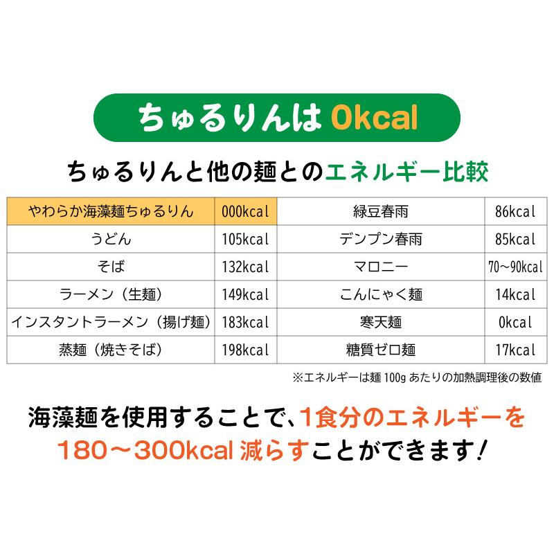 やわらか海藻麺ちゅるりん0（ゼロ） 270g カロリー0kcal 糖質0g 国内加工｜hinokideitanseki2｜08