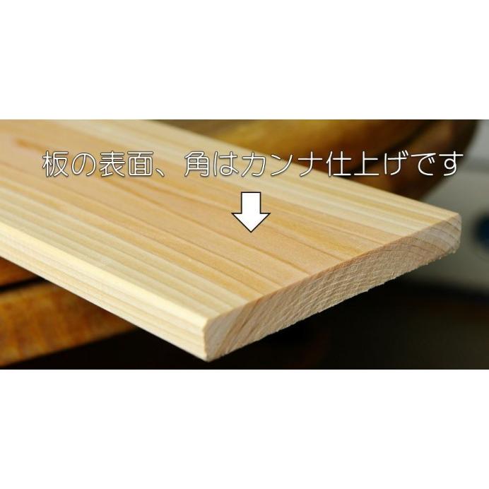 すのこ板 国産ひのき 180cm 節穴あり 5枚セット DIY 板材 木材 桧
