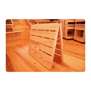 ベビーすのこベッド 2つ折り ひもロック ひのき すのこマット 子供用