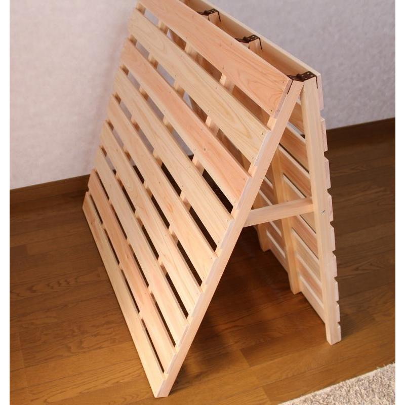 すのこベッド 折りたたみ ひのき 2つ折り ダブル すのこマット すのこベッド 折りたたみ ひのき 2つ折り ダブル すのこマット