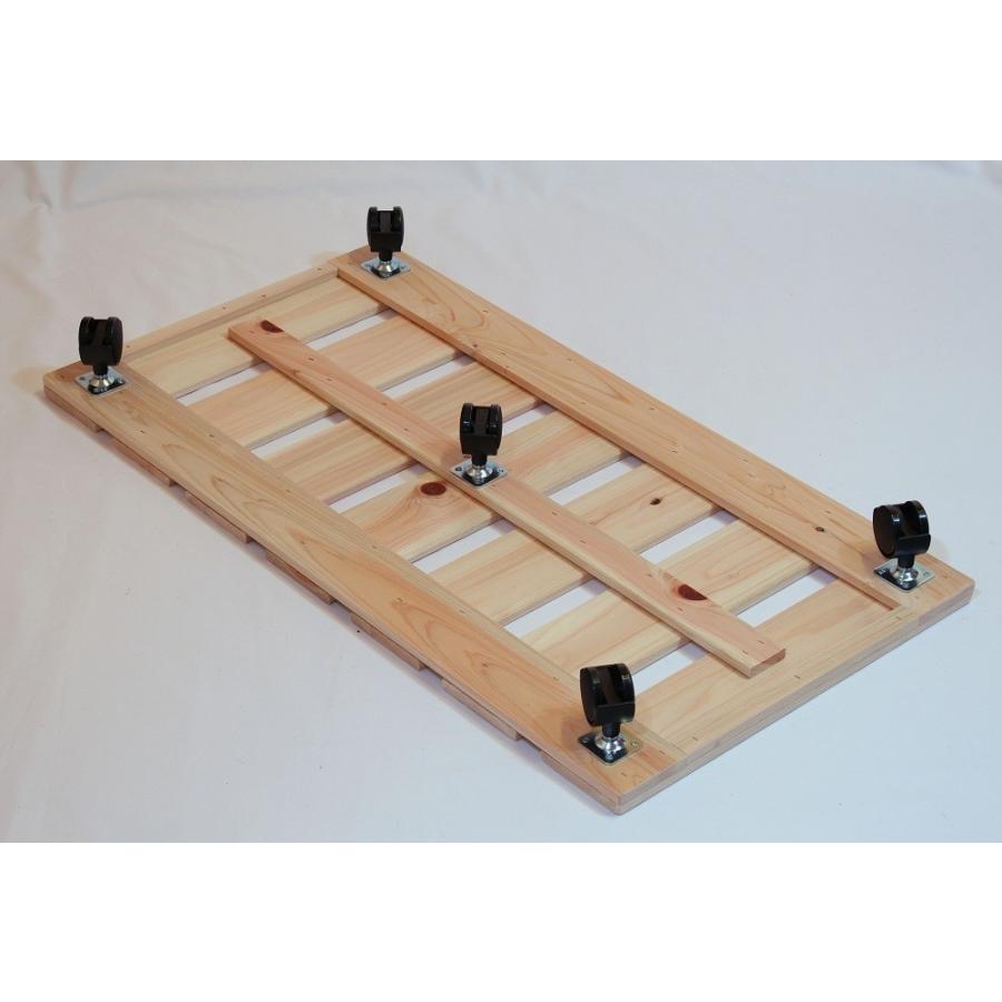 押入れ収納 連結すのこ キャスター付き 1枚 国産ひのき 布団 衣装ケース収納 Rensk 01 ひのきや Yahoo 店 通販 Yahoo ショッピング