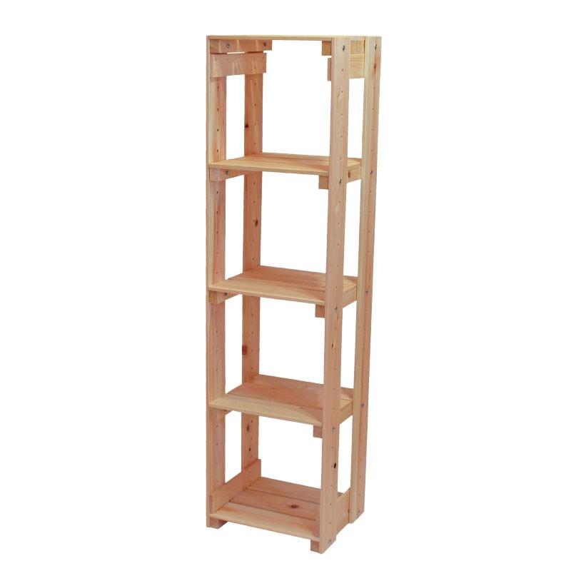 オープンラック 高さ120cmタイプ 幅32cm 組み立てセット 国産ひのき