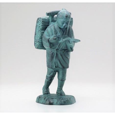 二宮金次郎の置物　9号　高岡銅器の置物／送料無料