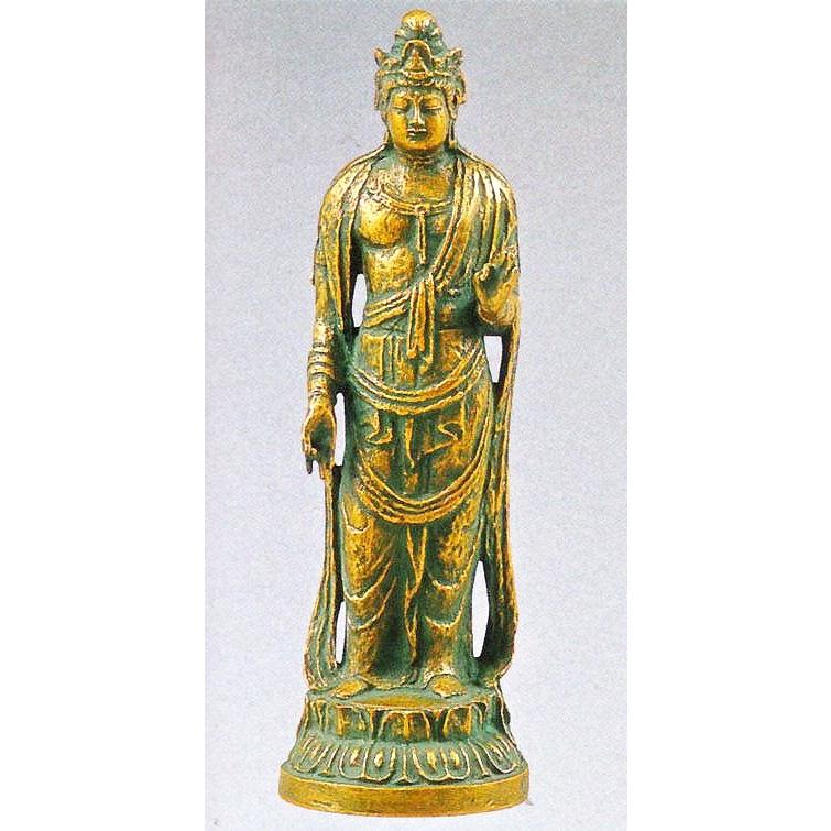 聖観世音菩薩(金青銅色) 日本彫刻界の最高峰・北村西望作品 高岡