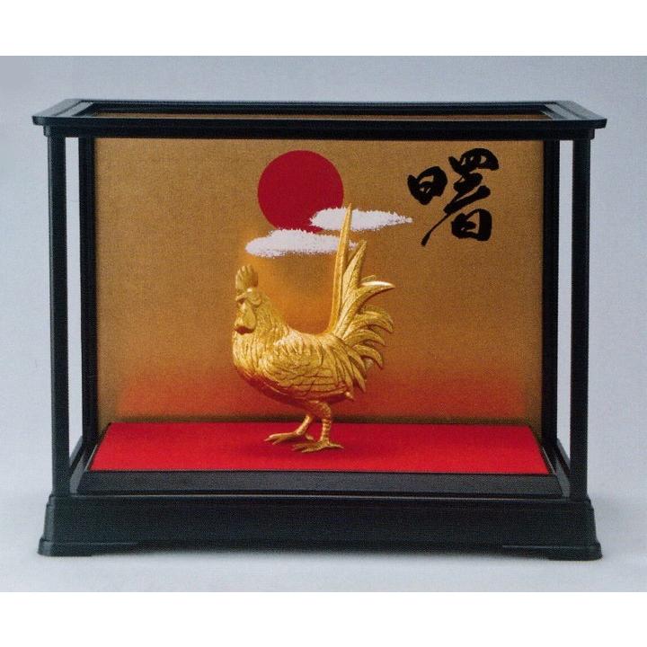 干支　酉の置物　高岡銅器 干支・酉(鶏)の置物／曙光 正晴作品／高岡銅器の置物 : 檜屋美術館