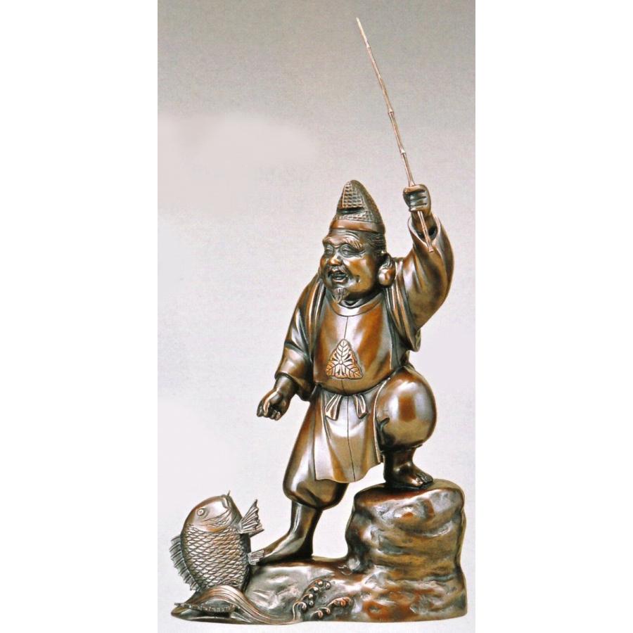 恵比寿様銅製置物 高岡銅器 TJ566