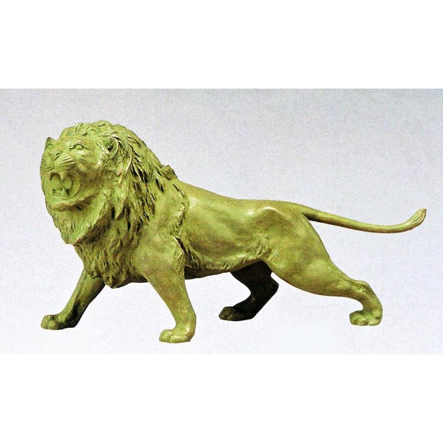 銅製品ライオンの置物