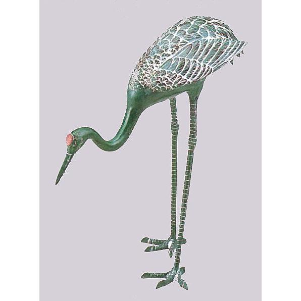 二羽の鶴の置物