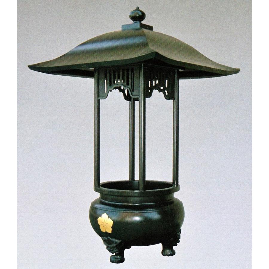 屋根付香炉 2尺5寸 直接柱／高岡銅器の神仏具　送料無料