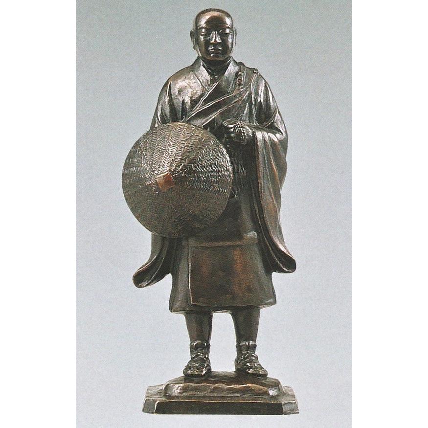 高岡銅器　仏像／蓮如上人 11号　高岡銅器の仏像／送料無料