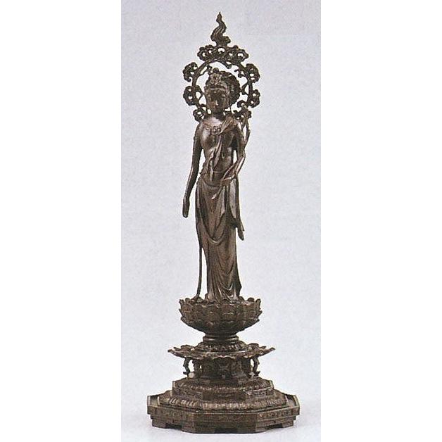 高村光雲の作品／聖観音像 後背・蓮台付 明治の巨匠の名作 桐箱