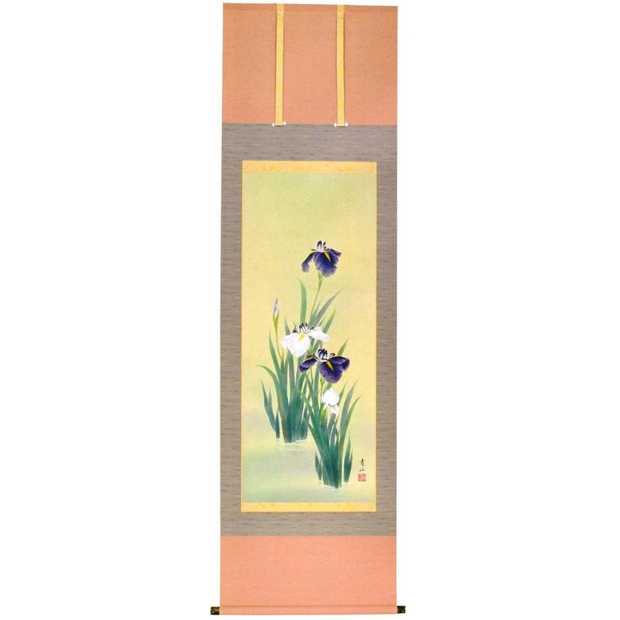 単品購入用 端午の節句に 菖蒲の掛け軸 魔除けになる菖蒲の花 清涼感溢れる季節掛け ショッピング半額 Sbdkab Go Id