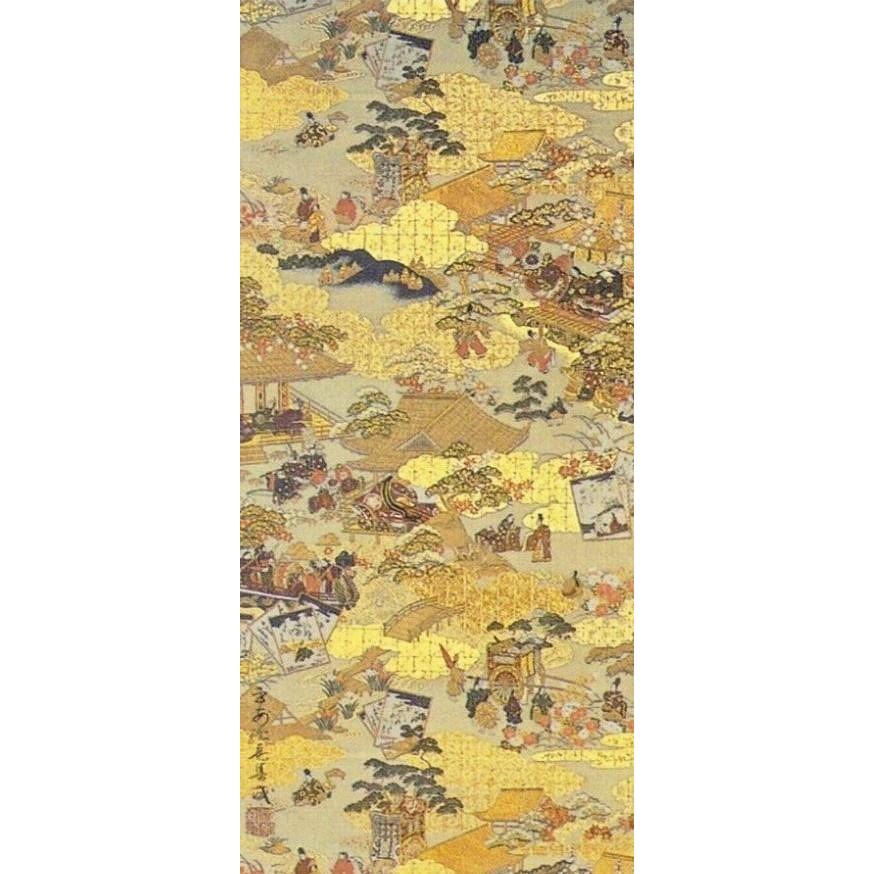 本間二曲屏風 源氏平安絵巻 本金西陣織 本間二曲半双 屏風 源氏平安絵巻 M 75 掛け軸工芸 ポスターカレンダー館 通販 Yahoo ショッピング