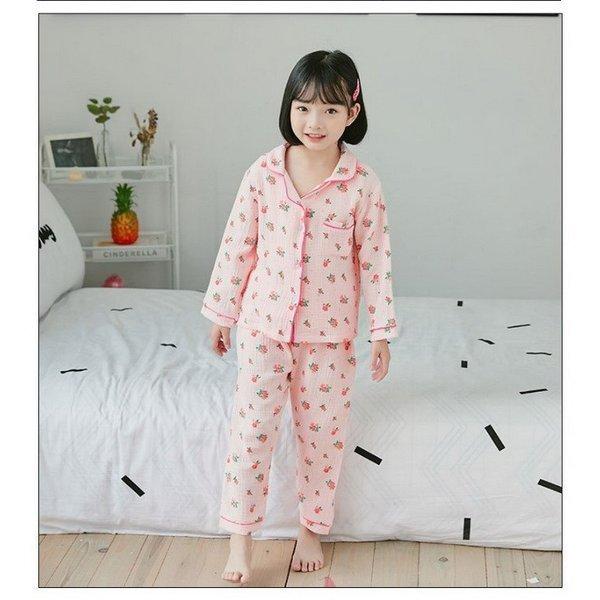 子供パジャマ長袖キッズパジャマ女の子おしゃれ前開きルームウェア前ボタンこどもパジャマ二重ガーゼ綿パジャマ部屋着寝巻き寝間着3色90 160cm Hino Tfmpz152 陽の目見屋 通販 Yahoo ショッピング