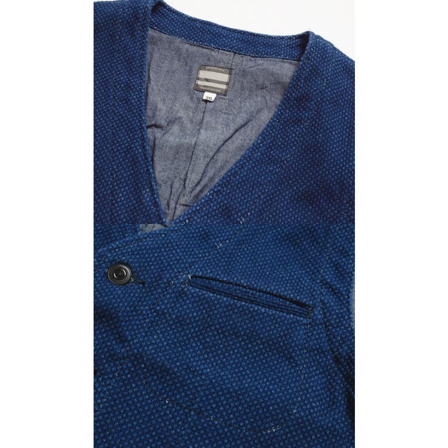 MOMOTARO JEANS 桃太郎ジーンズ　デニムベスト 桃太郎ジーンズ インディゴ刺し子 ベスト Momotaro Jeans 刺子