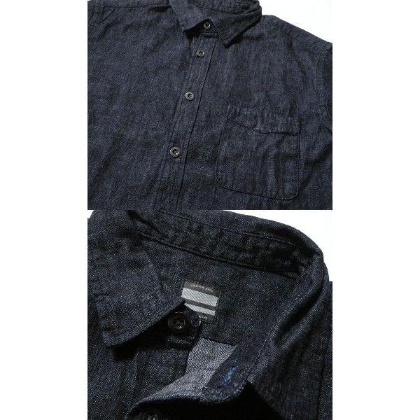 MOMOTARO JEANS 桃太郎ジーンズ BACK PRINT DENIM L/S SHIRT 05-046