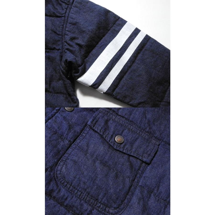 桃太郎ジーンズ　出陣レーベル　40　キルティングデニムCPOシャツジャケット 桃太郎ジーンズ（MOMOTARO JEANS） キルティング・デニム CPOシャツ