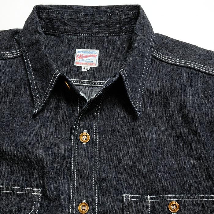 桃太郎ジーンズ（MOMOTARO JEANS） 家紋ペイント デニムシャツ 05-228