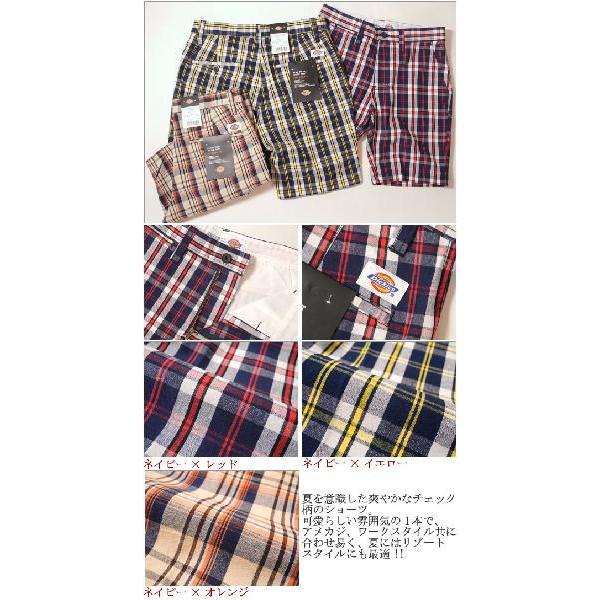 Dickies（ディッキーズ） チェック ワーク ショートパンツ 123M40WD03