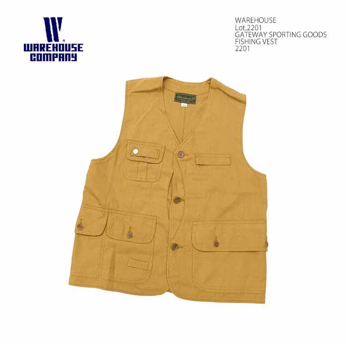 WAREHOUSE Lot.2201 フィッシングベスト WAREHOUSE（ウエアハウス） WAREHOUSE 2201 ゲートウェイ フィッシング