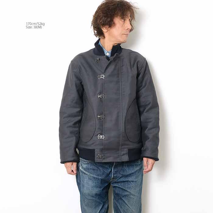 美品WAREHOUSE ウエアハウス デッキジャケット 6フック42（Lサイズ） WAREHOUSE ウエアハウス US NAVY 6HOOK DECK JACKET Lot 2208