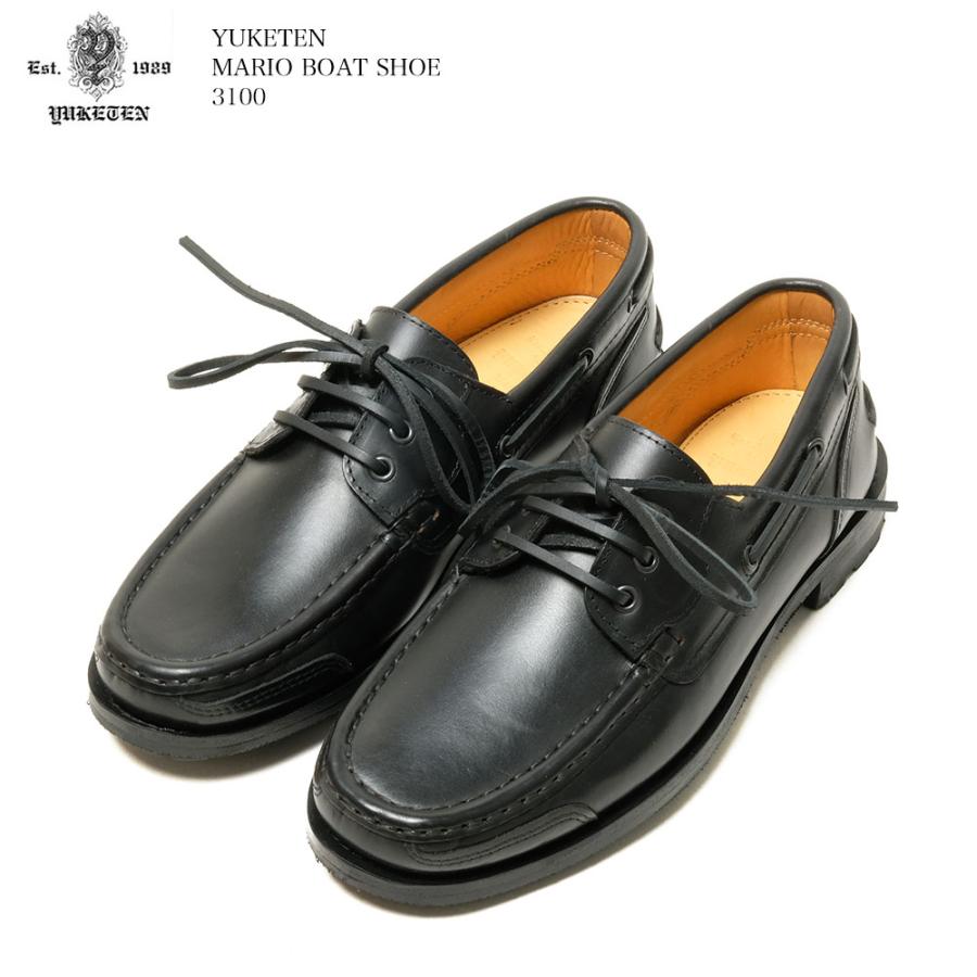 YUKETEN ユケテン MARIO BOAT SHOE 3100 レザーシューズ 牛革 YUKETEN ユケテン MARIO BOAT SHOE 3100 レザーシューズ 牛革