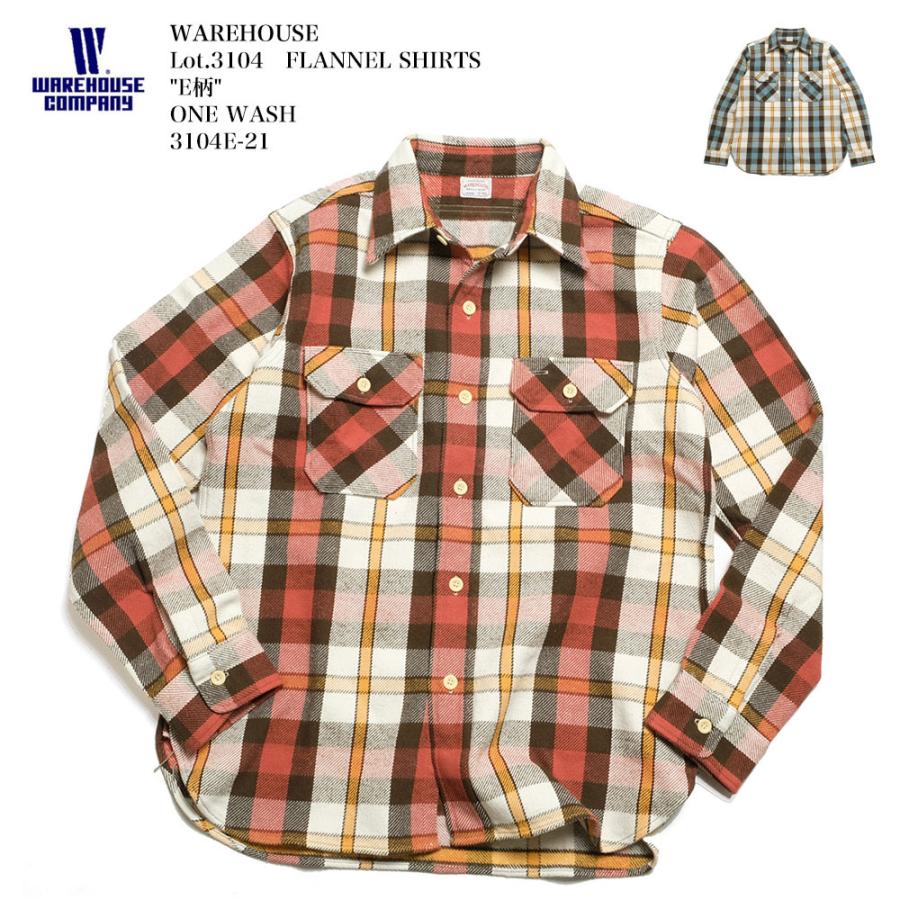 WAREHOUSE WAREHOUSE(ウエアハウス) Lot.3104 フランネル WAREHOUSE WAREHOUSE(ウエアハウス) Lot.3104 フランネル