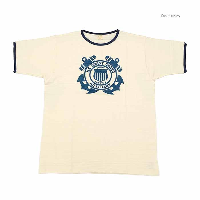 ウエアハウス WAREHOUSE 4059US-24 Tシャツ リンガー 半袖 ノンウォッシュ - U.S. COAST GUARD - メンズ | ヒノヤ｜hinoya-ameyoko｜07