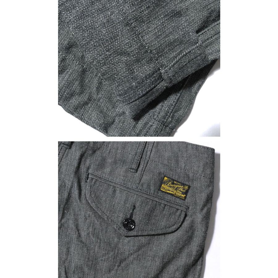 BURGUS PLUS（バーガスプラス） Lot.406 Cotton Linen Herring bone