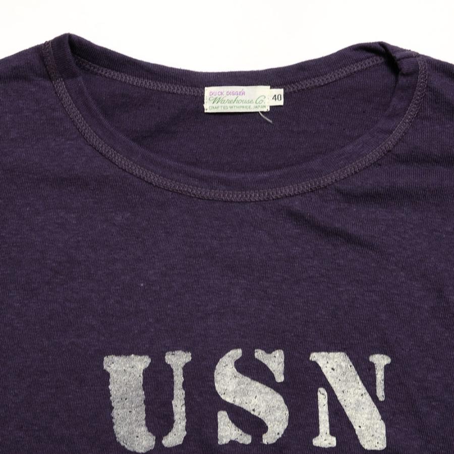 WAREHOUSE（ウエアハウス） WAREHOUSE Lot.4091 スキブ Tシャツ - USN 