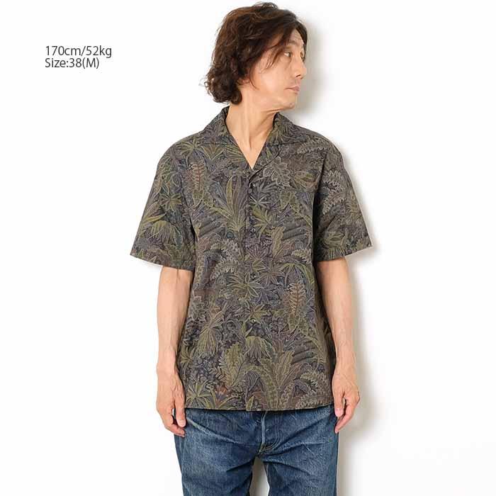 サウンドマン Soundman 453M-305V 半袖シャツ ボタニカル リップストップ生地 - Shark - メンズ | ヒノヤ ...