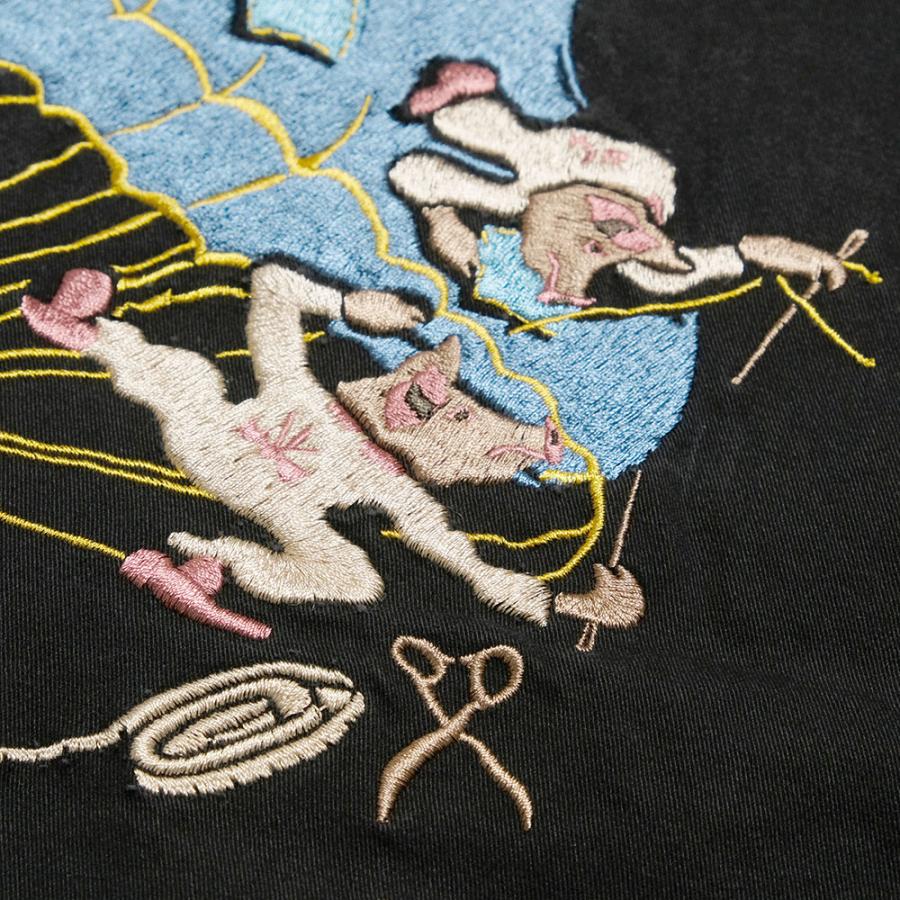 STUDIO D'ARTISAN 刺繍 コットンツイル ベトジャン STUDIO D'ARTISAN ステュディオダルチザン 刺繍|コットンツイル