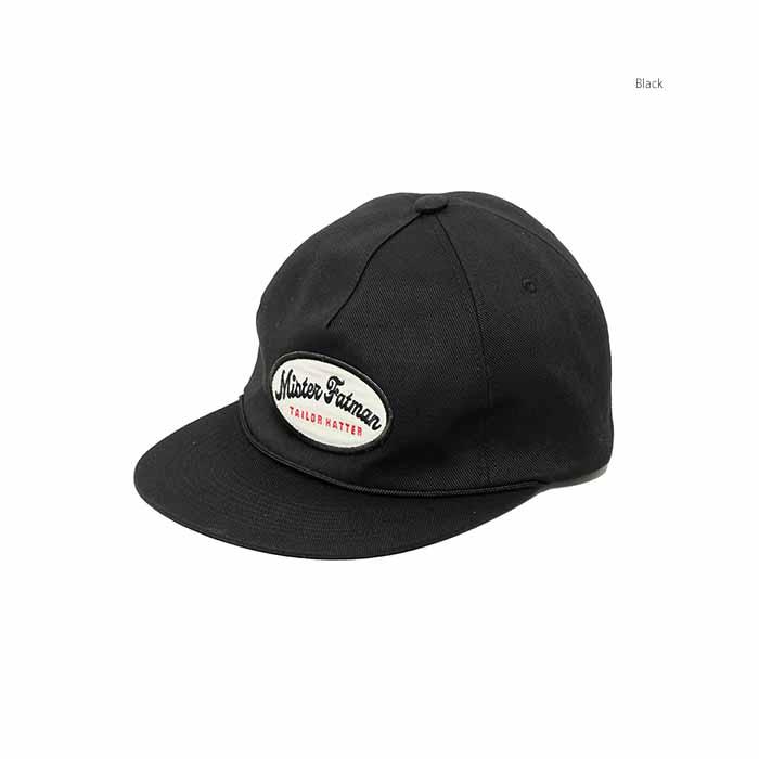 ミスターファットマン キャップ 黒 サイズM Mr.FATMAN ミスターファットマン【LEATHER CAP】レザーキャップ 茶芯