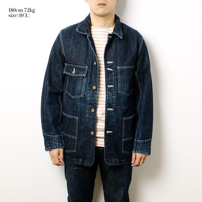 BURGUS PLUS（バーガスプラス） 14.25oz デニムカバーオール ダーク