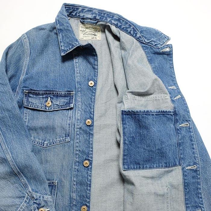 BURGUS PLUS（バーガスプラス） 14.25oz デニムカバーオール ユーズド