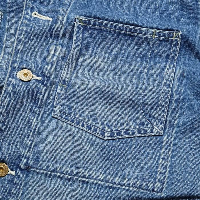 BURGUS PLUS（バーガスプラス） 14.25oz デニムカバーオール ユーズド