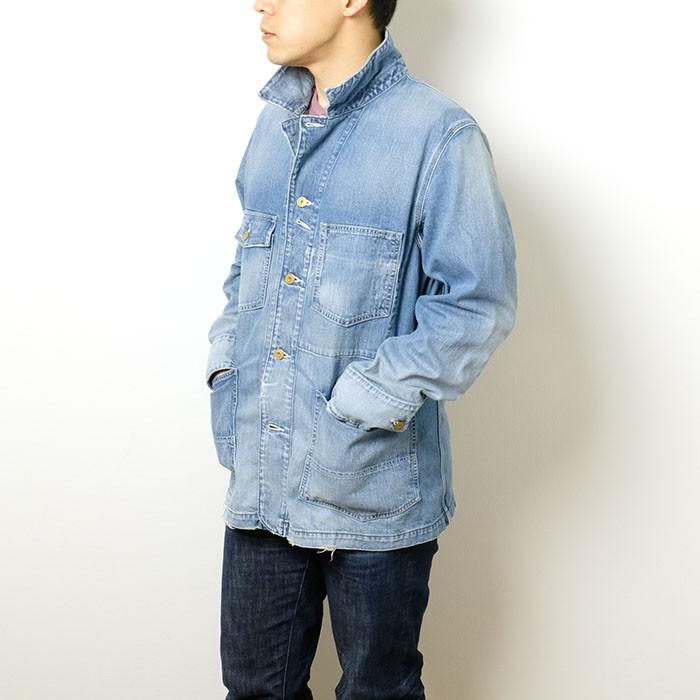 BURGUS PLUS（バーガスプラス） 12oz デニムカバーオール ユーズド