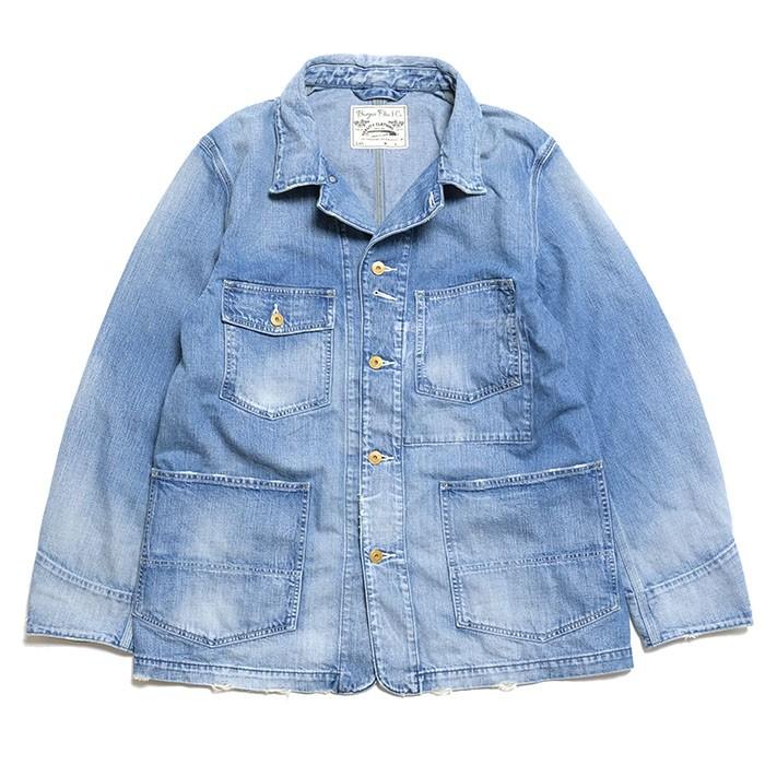 BURGUS PLUS（バーガスプラス） 12oz デニムカバーオール ユーズド