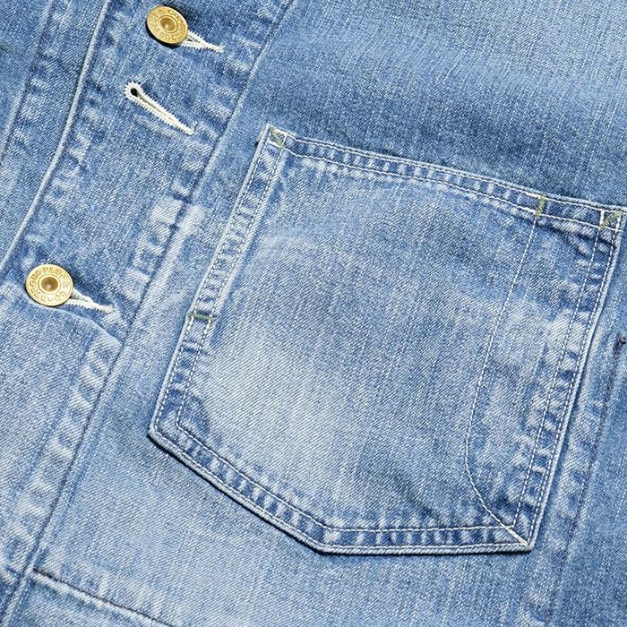BURGUS PLUS（バーガスプラス） 12oz デニムカバーオール ユーズド