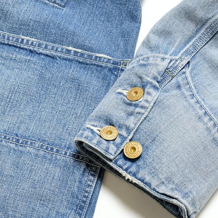 BURGUS PLUS（バーガスプラス） 12oz デニムカバーオール ユーズド