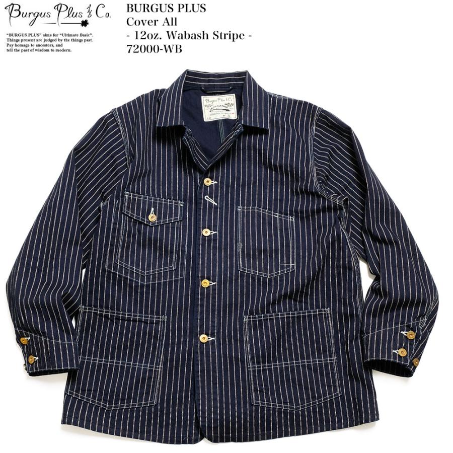 BURGUS PLUS バーガスプラス BURGUS PLUS 72000-WB カバーオール 12oz