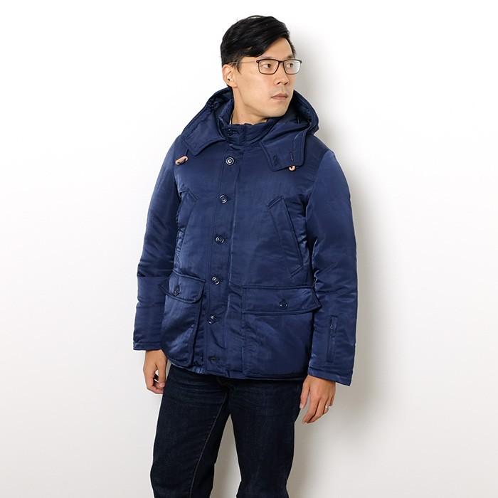 BLESSUダウン BlessU ダウンジャケット 青/白