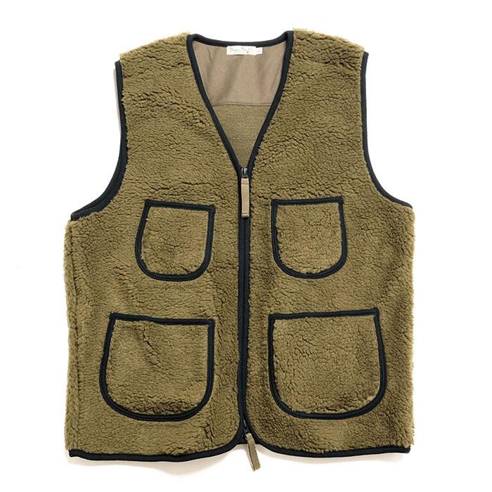 BURGUS PLUS （バーガスプラス） ノーカラー フリースベスト BP18905