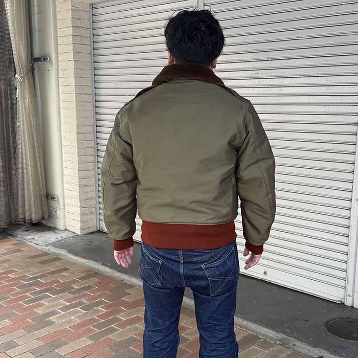 希少 バズリクソンズ　buzzrickson's 赤リブ　B-10タイプ　34 BUZZ RICKSON'S バズリクソンズ B-10 フライトジャケット 赤リブ仕様